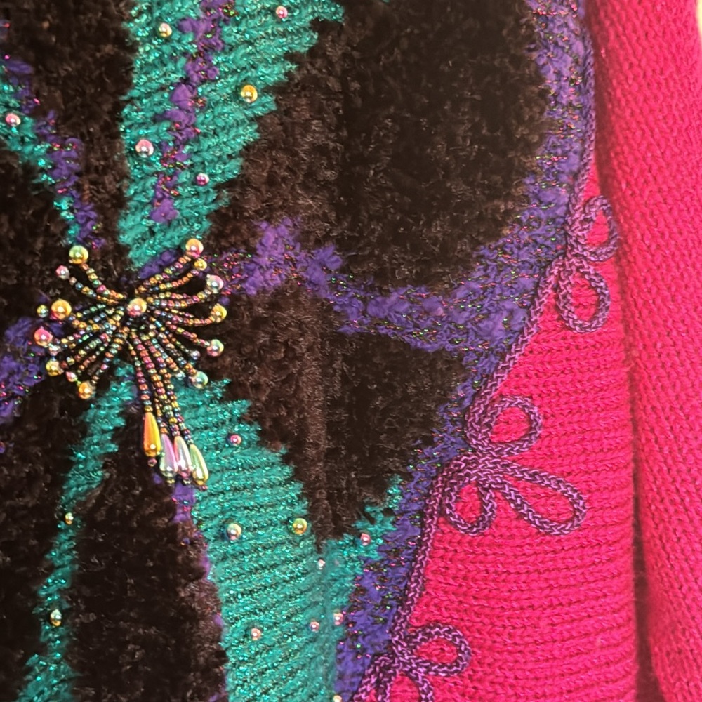 Vintage Jaclyn Smith Beaded Sweater Size M - Picture 8 of 12